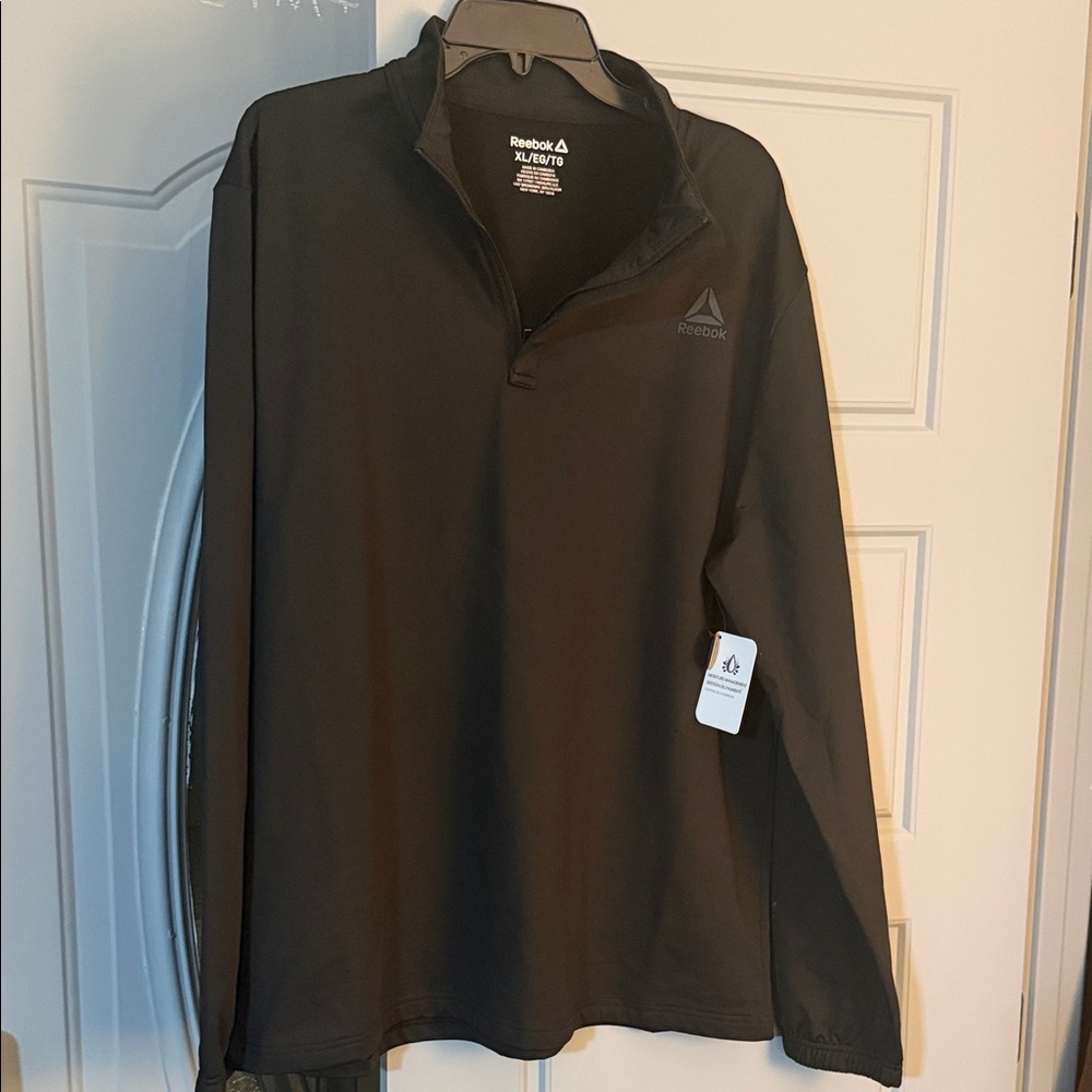 Reebok Black Quarter Zip Pullover